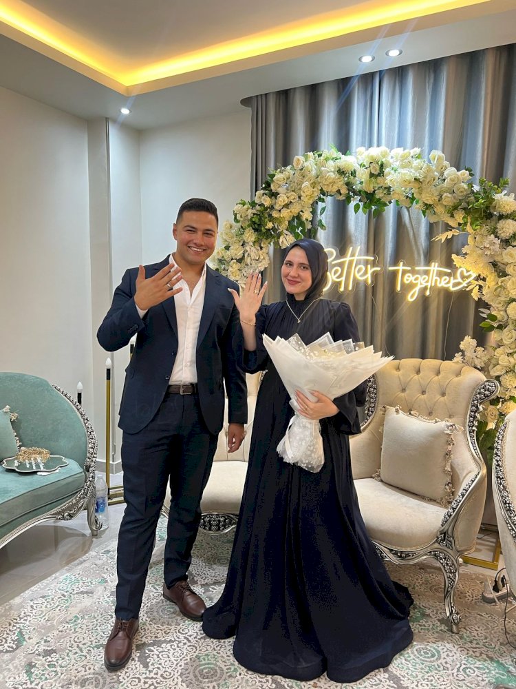 ألف مبروك خطوبة النقيب محمد عمر بيومى والدكتورة خلود حمادة شلبى