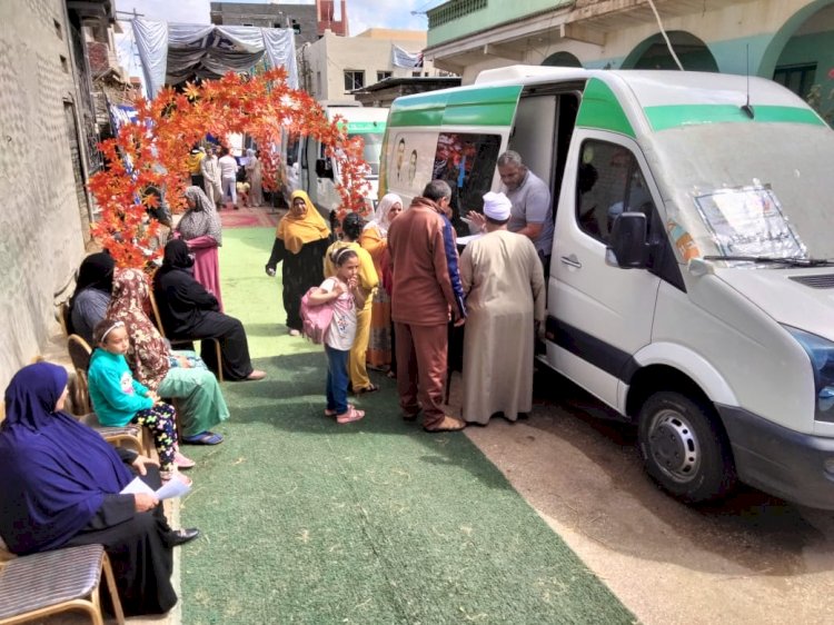 قافلة  طبية  مجانية بقرية قليني   مركز الحامول بكفر الشيخ