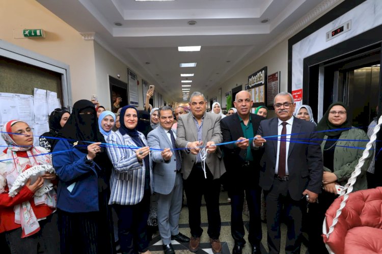 رئيس جامعة كفر الشيخ يفتتح المعارض السنويه لكليه التربية النوعية للعام 2024/2025