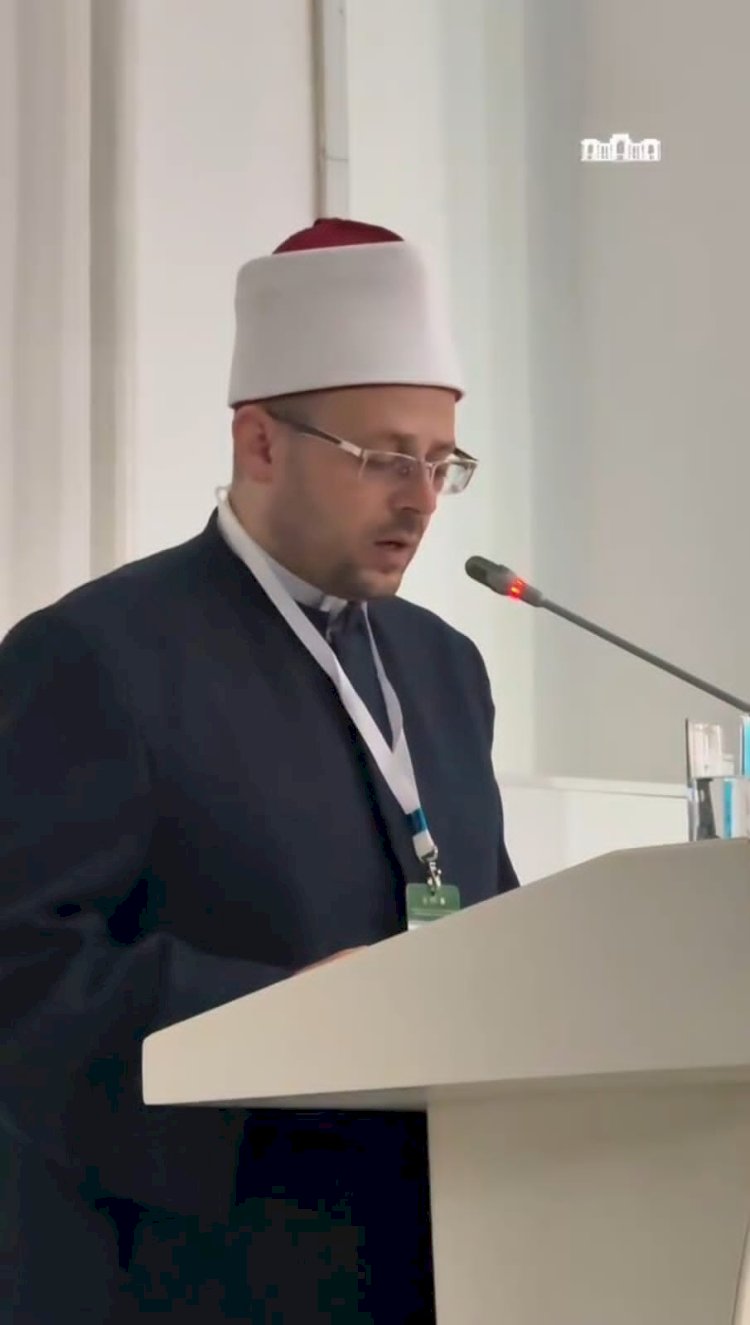 الجندي يلقي كلمةَ وزارة الأوقاف بمؤتمر الإسلام في آسيا الوسطى وكازاخستان