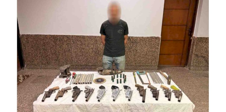 ضبط  ورشة لتصنيع الأسلحة بالفيوم
