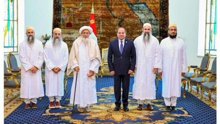 السيسي يستقبل سلطان طائفة البهرة بالهند