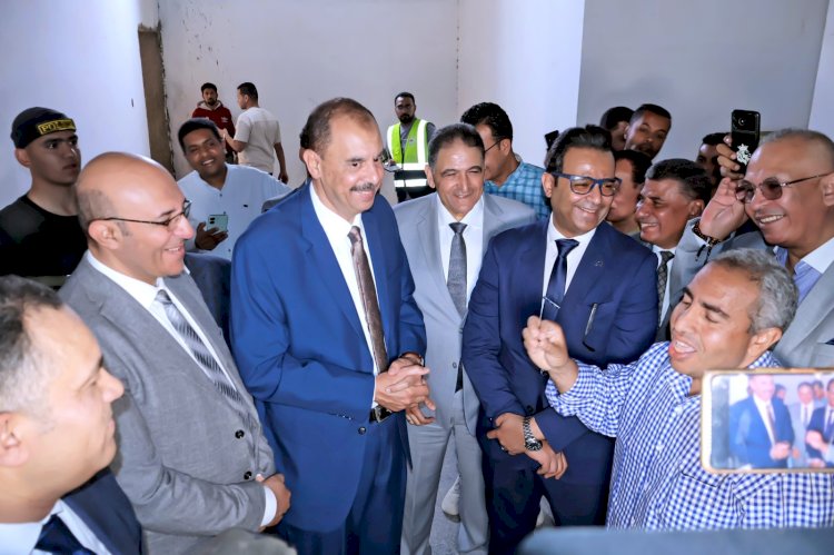 محافظ سوهاج يتفقد الأعمال الإنشائية لمشروع إنشاء مستشفى المراغة المركزي الجديد