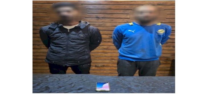 ضبط شخصان  قاما بسرقة هاتف محمول من آخر بالقليوبية