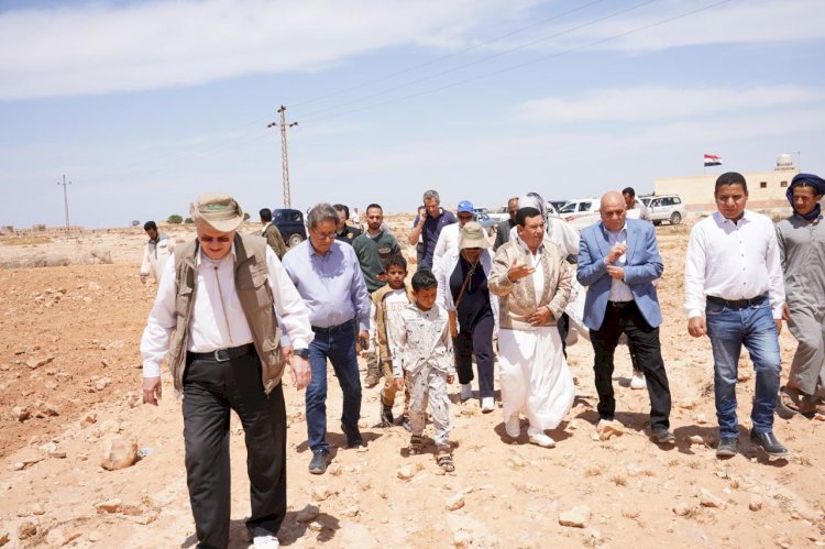 بحوث الصحراء يبحث مع وفد إيكاردا  سبل تعزيز الاستدامة الزراعية بمطروح