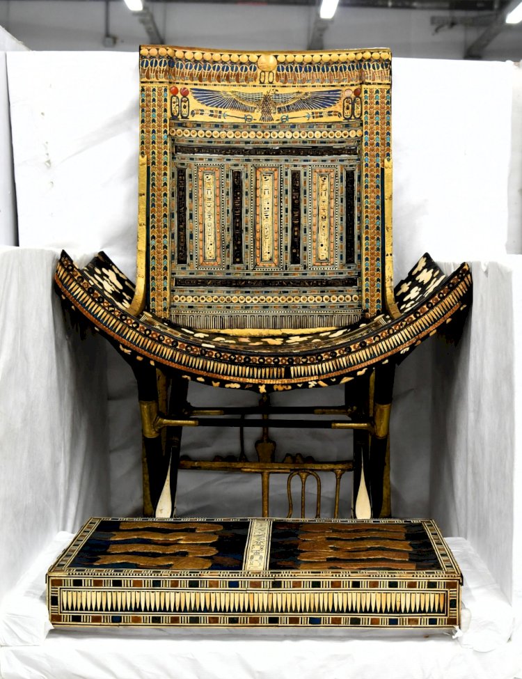 المتحف المصري الكبير يستقبل 163 قطعة من كنوز الملك الذهبي توت عنخ آمون