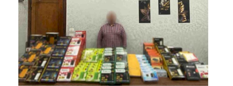 ضبط محل لببيع أجهزة الريسيفر المعدة لفك شفرات القنوات الفضائية بالمنوفية