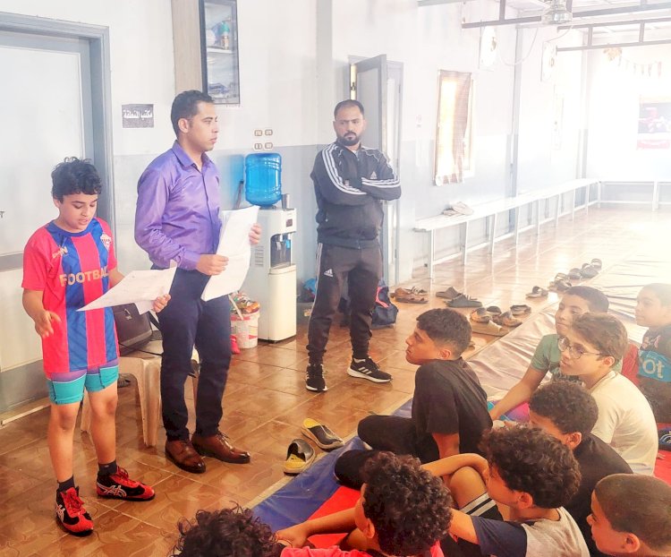 تدريب مصارعة المشروع القومي للموهبة بكفر الشيخ يشهد ورش تفاعلية فى التغذية