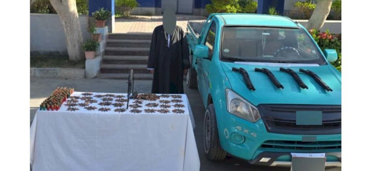 ضبط عنصر اجرامى ببنى سويف  تخصص فى الإتجار بالأسلحة النارية والذخائر