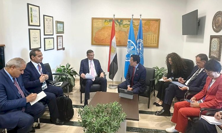 وزير الزراعة يلتقي مدير عام منظمة الاغذية والزراعة للأمم المتحدة