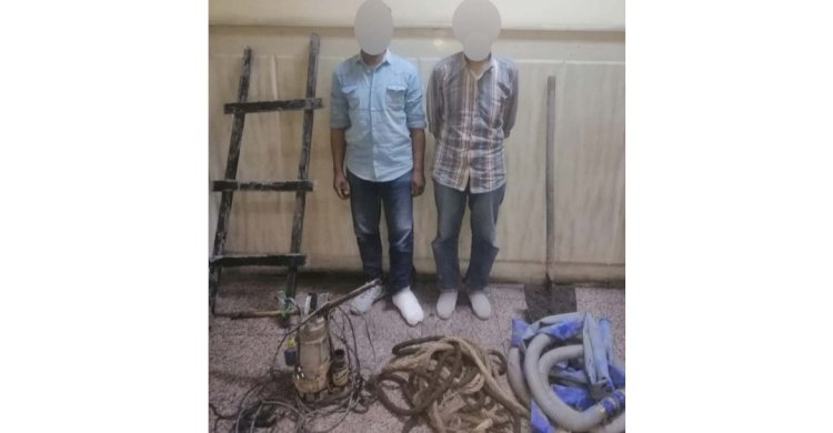 ضبط شخصين لقيامهما بالتنقيب عن الآثار بالقاهرة