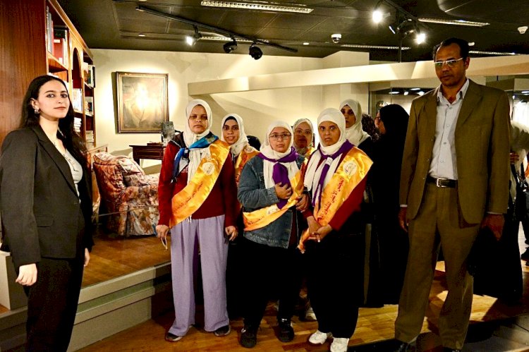 زيارة لمعرض السادات بمكتبة الإسكندرية لذوي الهمم