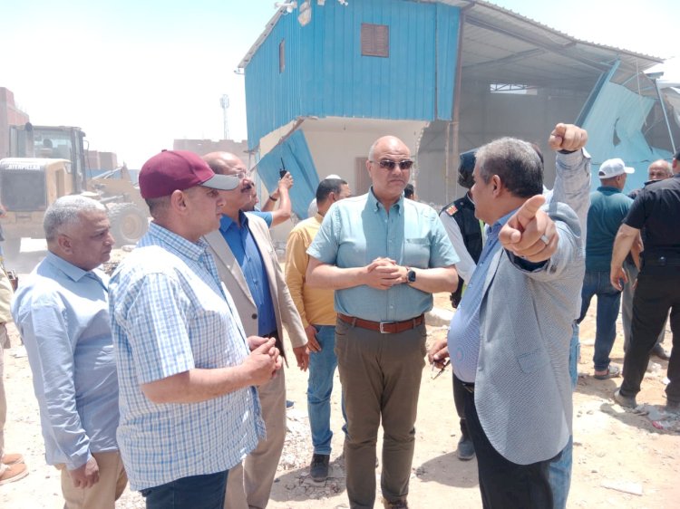 مدير الإصلاح الزراعي يشهد حملة ازالة ضمن الموجة 26 بالقليوبية