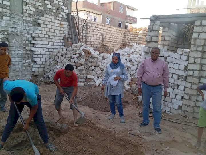 إزالة حالة تعدٍ على أرض أملاك دولة  بقرية دندره