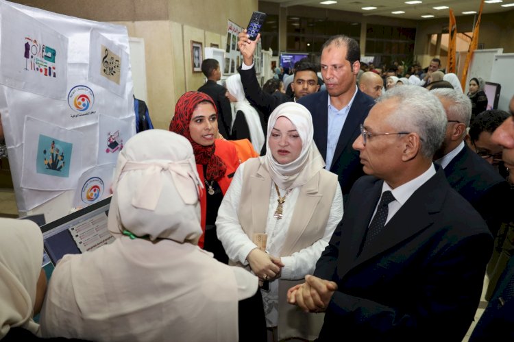 د. عصام فرحات يشهد مهرجان حصاد كلية التربية النوعية للاحتفاء بإنجازات طلابها