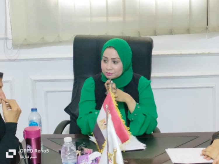 ألف مبروك ..هبة الراوى..أمينة  للمراة  بحزب صوت الشعب