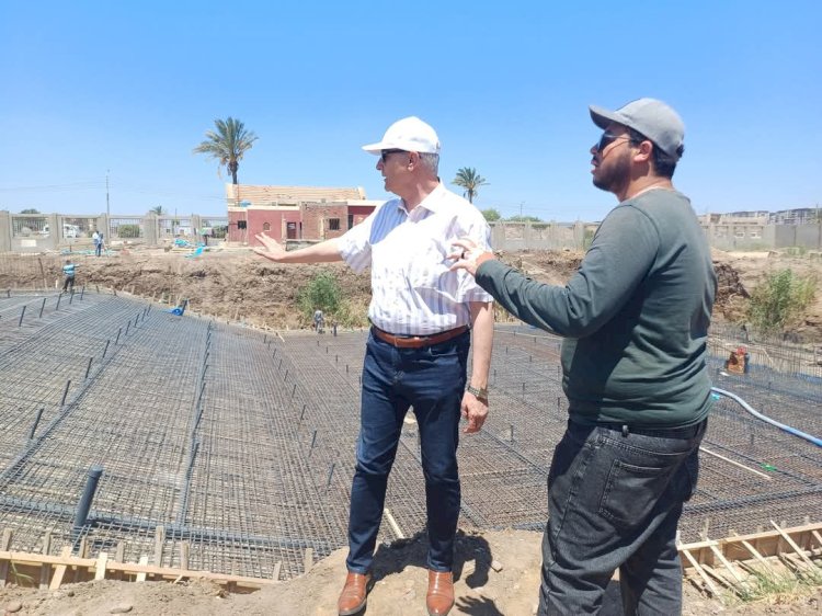 وكيل وزارة الشباب بكفر الشيخ يتفقد اعمال حمام السباحة الأوليمبى  بسخا