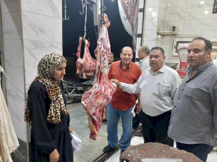 لجنة ليلية للتفتيش على أسواق اللحوم بقرى الدقهلية