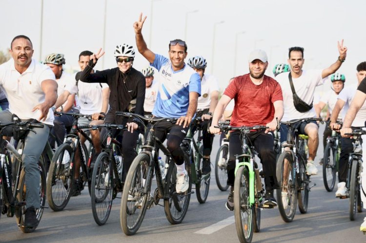 ثلاثة وزراء  يشاركون بماراثون الدراجات بمشاركة أكثر من خمسة آلاف شاب