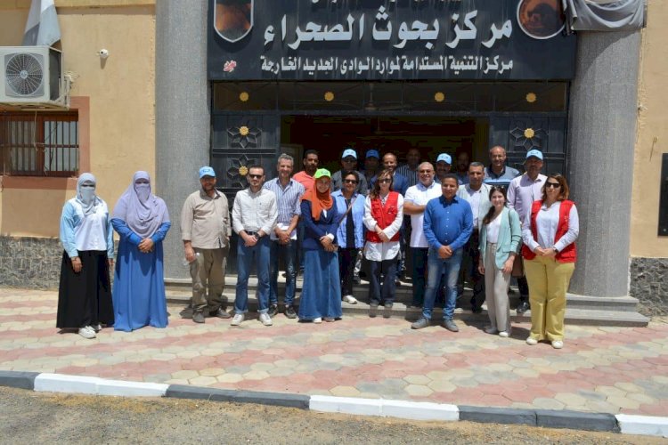 بحوث الصحراء يستقبل وفد الوكالة الأسبانية وايكاردا لتفقد الزراعة بالوادي الجديد