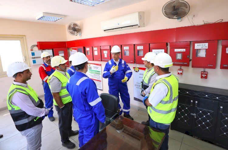 البطل يتفقد مستودع التعاون للبترول بمنطقة الهايكستب