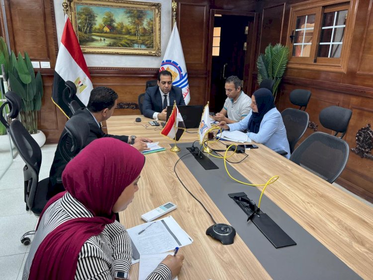 عبر الفيديو كونفرانس .. نائب محافظ قنا يبحث نموذج التوظيف منخفض التكلفة