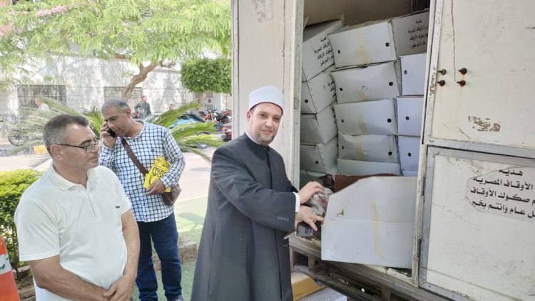 محافظ المنوفية يشهد تسلّم أُولى دفعات لحوم صكوك الأضاحي