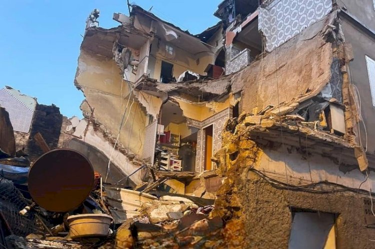 عاجل| انهيار عقار من 3 طوابق بشبرا مصر