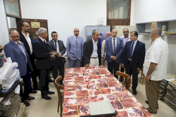 جولة لرئيس جامعة جنوب الوادي بكلية العلوم و مركز خدمات ذوي الإعاقة بالجامعة