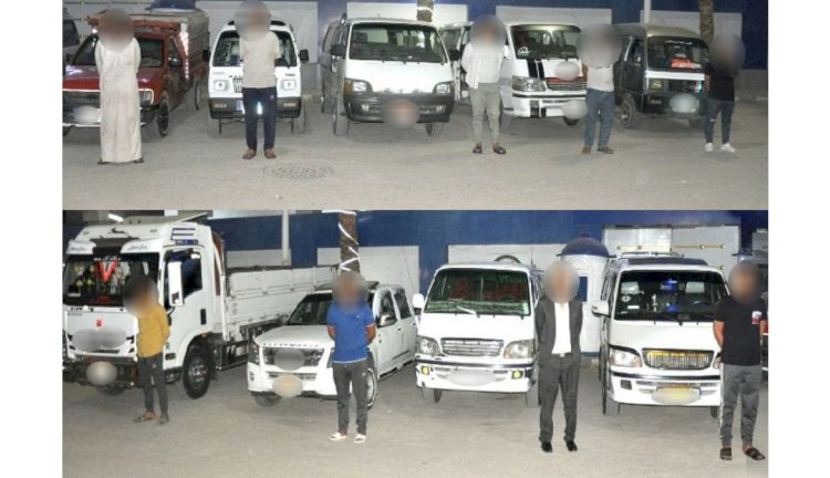 كشف فيديو قيام قائدى عدد من السيارات بالسير عكس الإتجاه بالشرقية