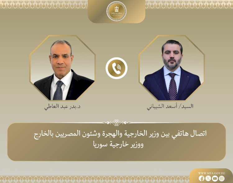 اتصال هاتفى بين وزير الخارجية والهجرة ونظيره السورى