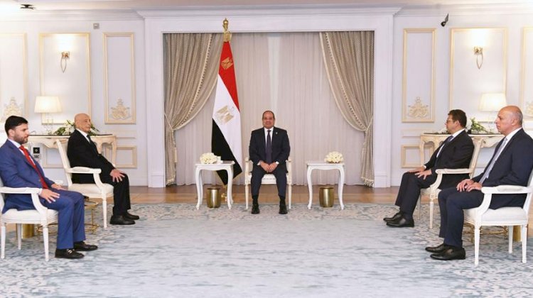 الرئيس السيسي يستقبل رئيس مجلس النواب الليبي