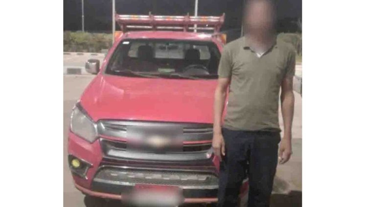 نكشف فيديو اصطدام  سيارة ربع نقل بملاكي بالقاهرة