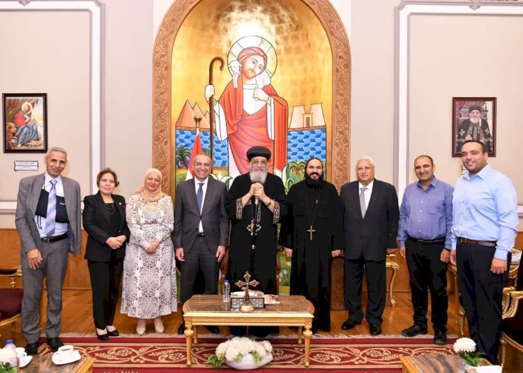 رئيس البنك الزراعي المصري يلتقي قداسة البابا تواضروس الثاني