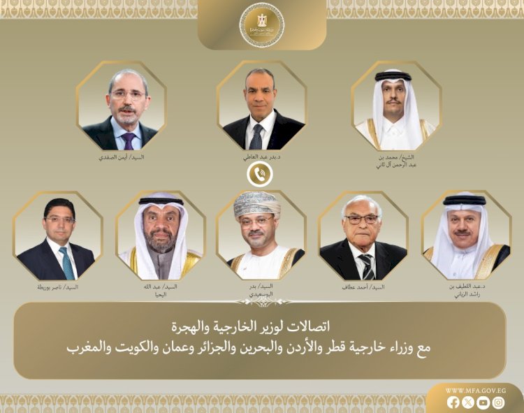 اتصالات هاتفية بين وزير الخارجية ونظرائه في قطر والأردن والبحرين والجزائر وعُمان والكويت والمغرب