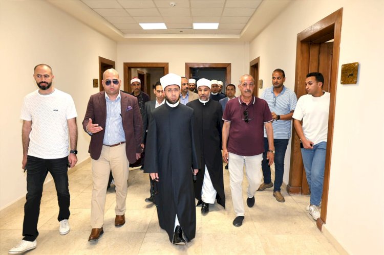 وزير الأوقاف يتفقد مسجد العلي العظيم بالقاهرة