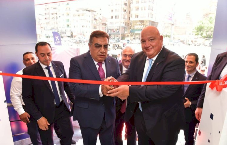 بنك saib  فرع المنصورة بعد الانتهاء من التطوير وفقا لاحدث النظم العالمية