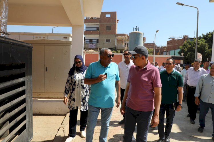 بنسبة تنفيذ تتخطى 95%.. محافظ المنيا يتفقد محطة رفع صرف صحي بردنوها