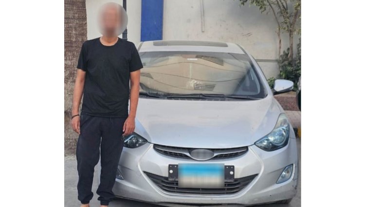 ضبط قائد سيارة السير عكس الإتجاه بكفر الشيخ