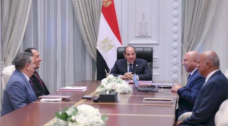 السيسي يوجه بتسريع وتيرة تنفيذ مشروعات المحاور اللوجستية التنموية المتكاملة