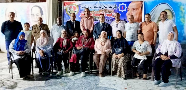 حزب تحيا مصر يدعم مرشح الجيل الديمقراطي بمجلس الشيوخ خلال زيارة ميدانية للسويس