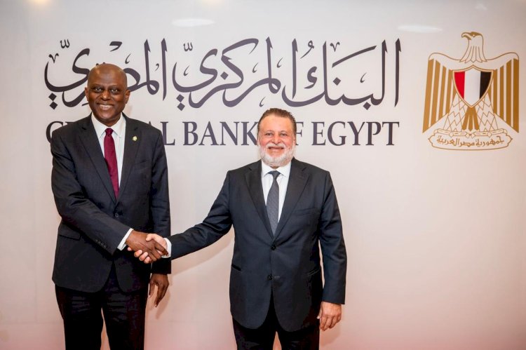 محافظ البنك المركزي  يستقبل نظيره النيجيري