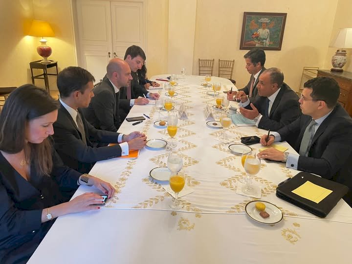 وزير الخارجية لنظيره الفرنسي: اعترافكم بالدولة الفلسطينية خطوة تاريخية