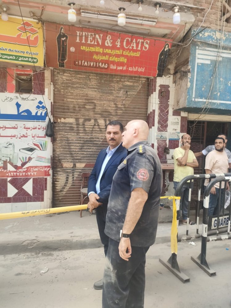 قرار عاجل ..اخلاء المنازل المجاورة للعقار سكني منهار بطنطا وهدمه حتي سطح الأرض