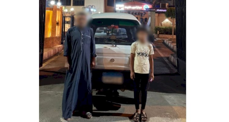 (كشف ملابسات مقطع فيديو تضمن قيادة طفل سيارة فان بالبحيرة