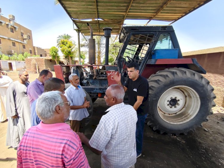 رئيس تحسين الأراضي يتابع جهود دعم المزارعين في وادي الصعايدة وكوم امبو بأسوان