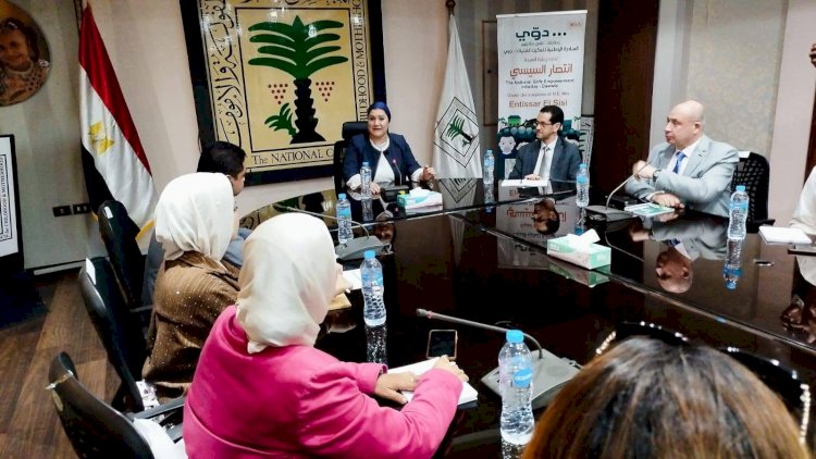 رئيسة المجلس القومي للطفولة  تلتقي وفد الاتحاد المصري للكيانات الشبابية