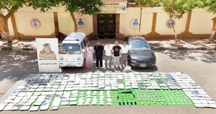 ضبط ٥ تجار بحوزتهم مخدرات قيمتها اكثر من ٣٥ مليون جنيه بالسويس