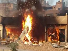 حريق بمحيط مصنع سكر أبوقرقاص في المنيا