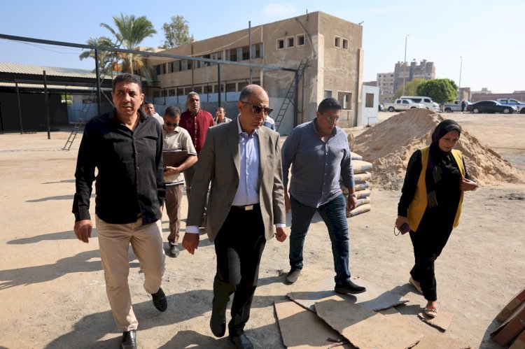 محافظ المنيا يتابع التجهيزات النهائية لمجمع مواقف مدينة المنيا